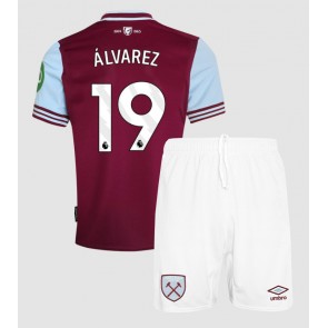 Billiga West Ham United Edson Alvarez #19 Hemmatröja Barn 2024-25 Kortärmad (+ Korta byxor)